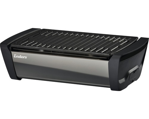 Enders houtskoolgrill tafelgrill Aurora 26 x 47 cm spiegelzwart