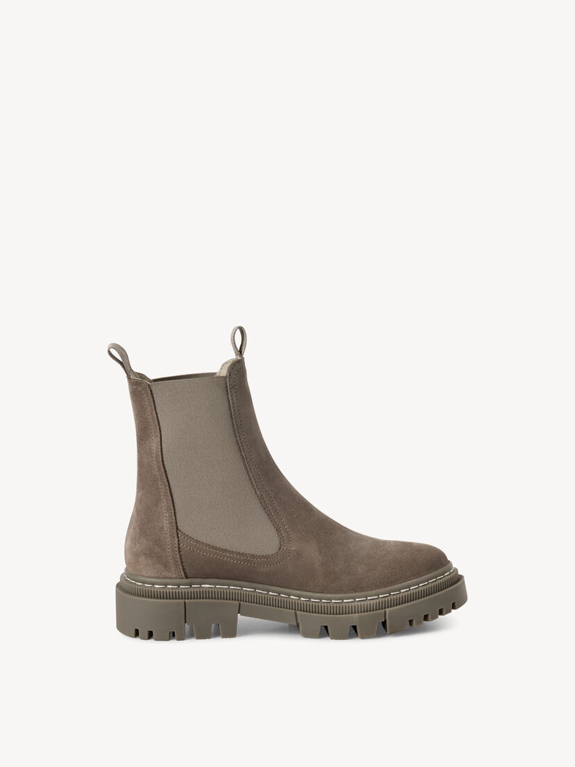 Leren Chelseaboot - grijs