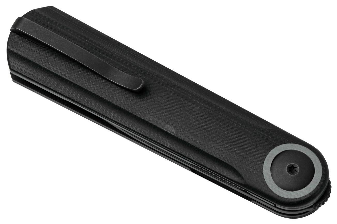 WE Knife Eidolon Drop Point, Integral Black G10 WE19074A-D zakmes, Justin Lundquist design