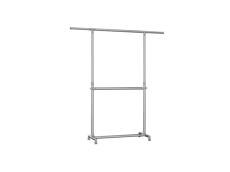 Songmics Garderobenständer 101 - 166 cm, Metall Ausziehbarer Kleiderständer