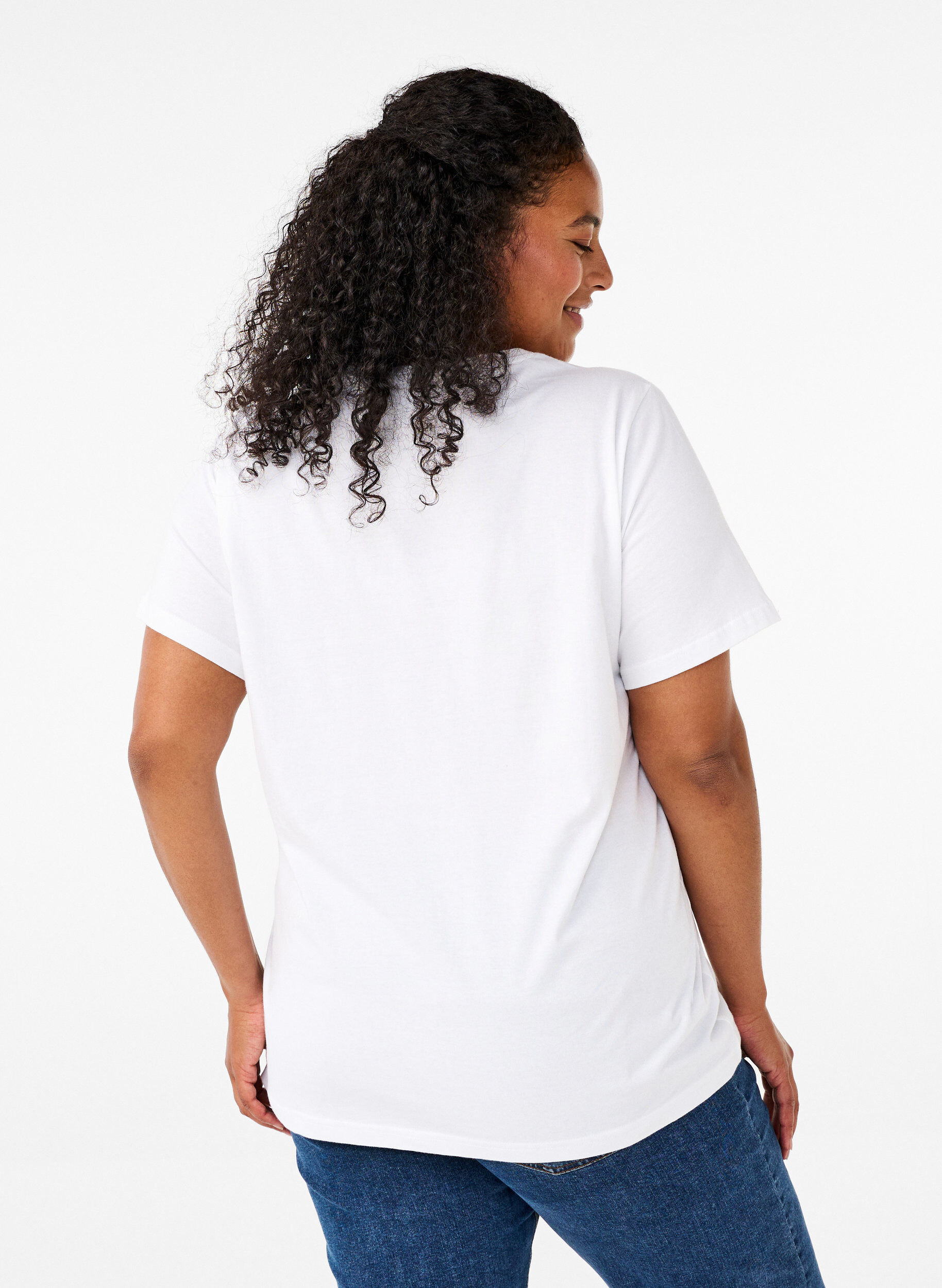 T-shirt i økologisk bomuld med motiv