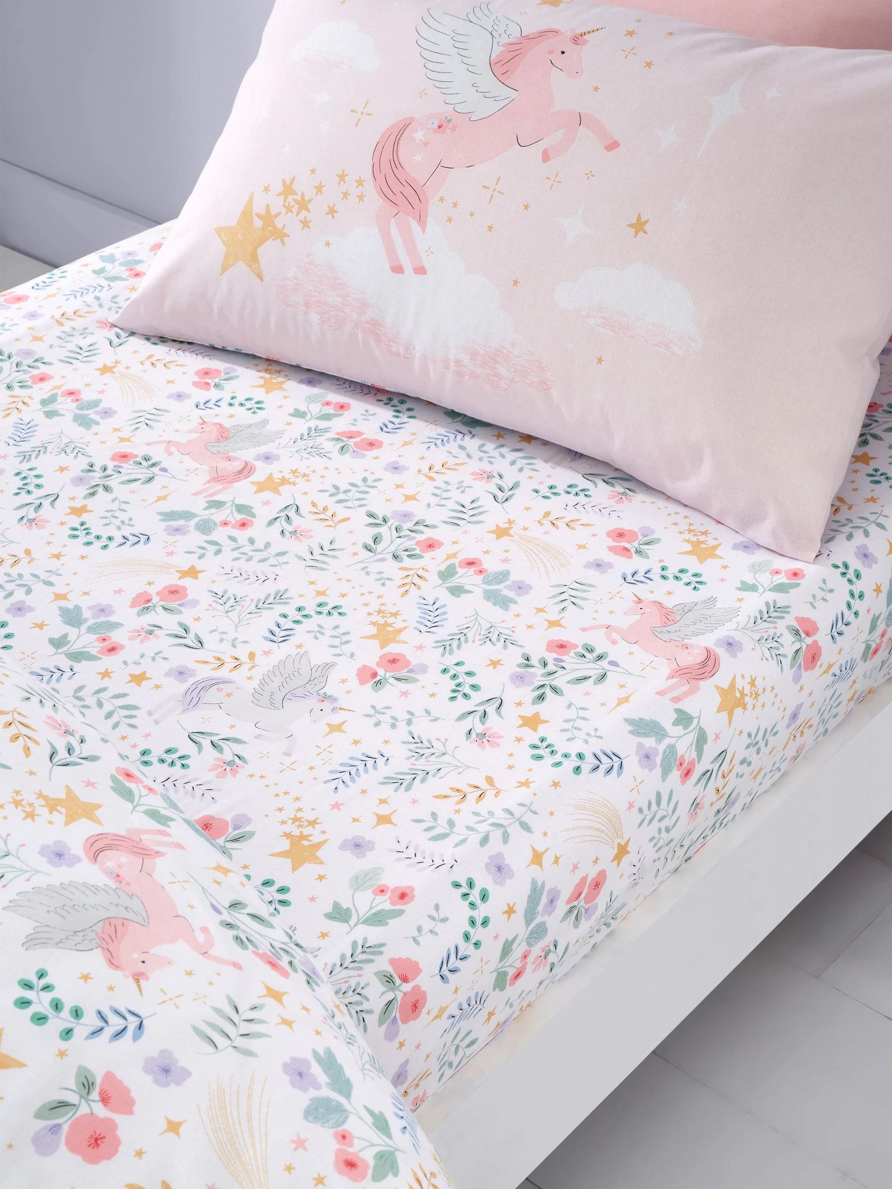 Catherine Lansfield Fairytale Unicorn Fitted Sheet