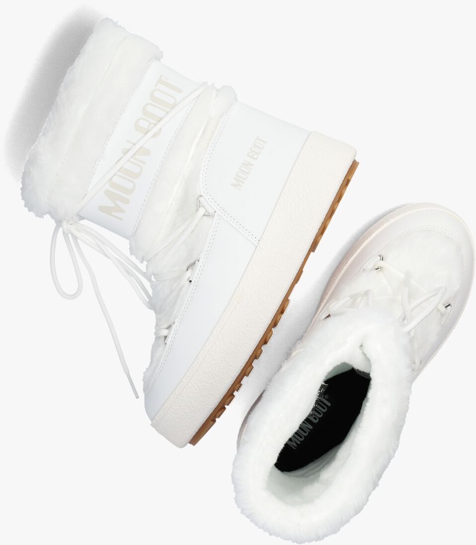 MOON BOOT witte moon boot  ltrack faux fur