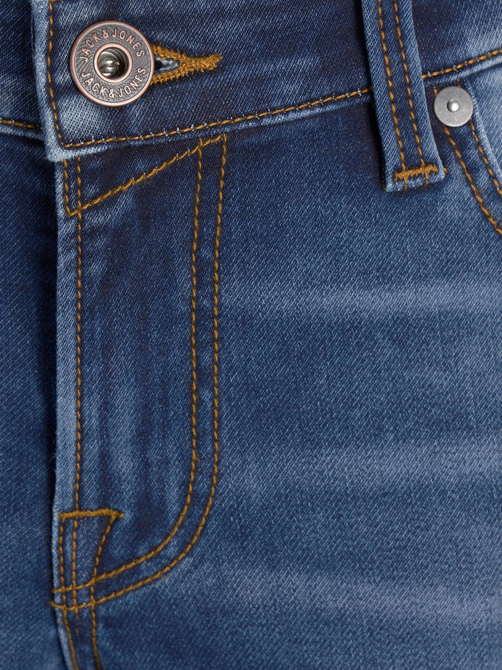 JACK & JONES regular fit jeans bermuda JJIRICK stonewashed