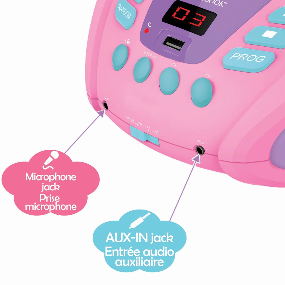 Lexibook - Unicorn Bluetooth bærbar cd-afspiller
