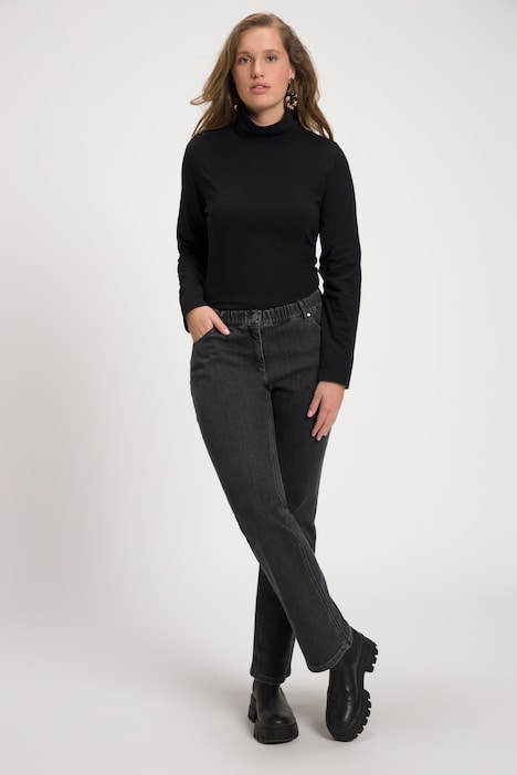Bootcut-Jeans Marie, ausgestelltes Bein, Biobaumwolle