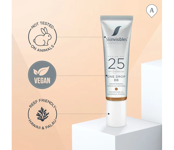 Skinvisibles One Drop BB Sheer Mineral Urban UV DefenseSPF25Nr. 3 EBONY