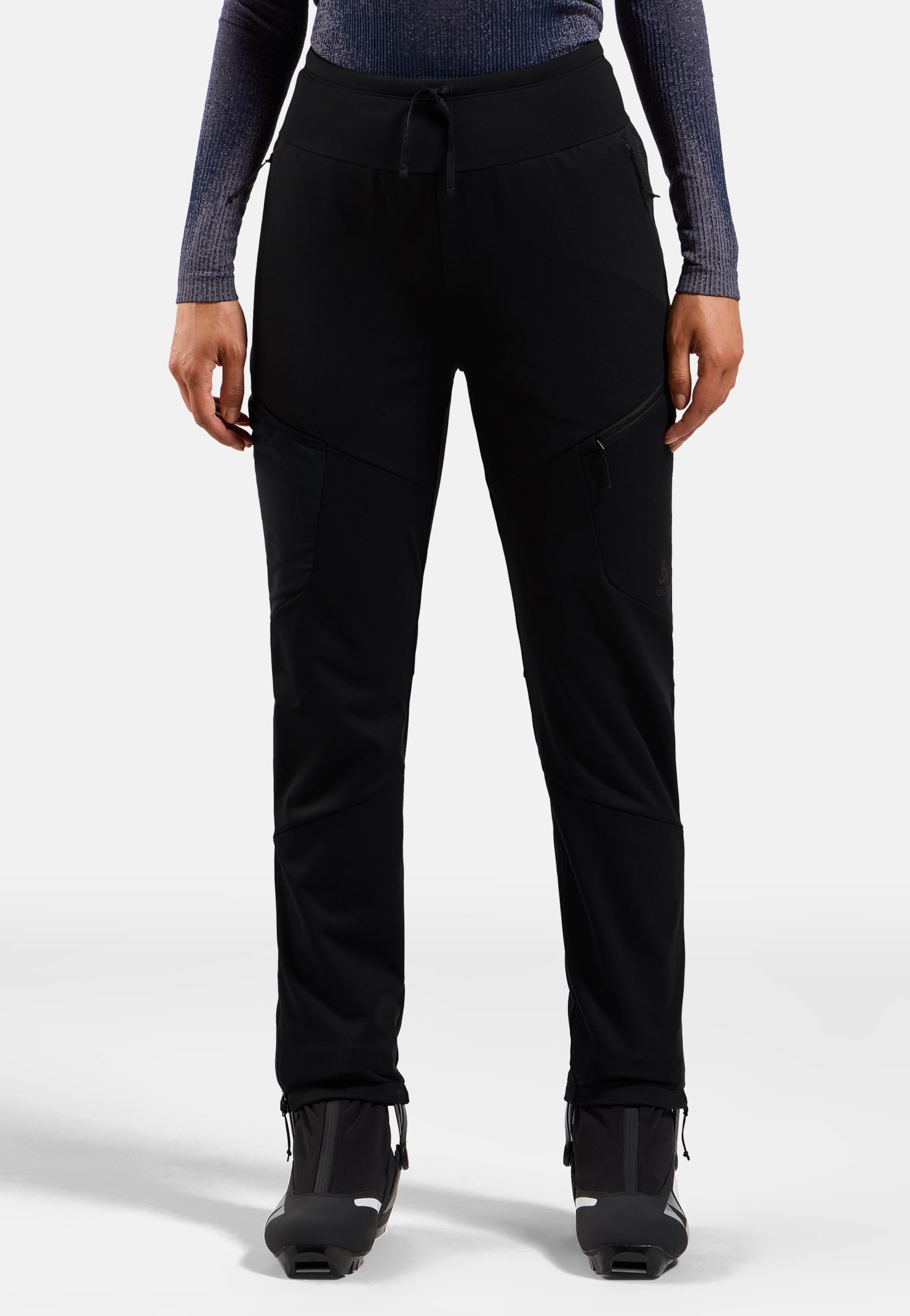 Winddichte Zeroweight X-Warm Langlaufhose in black