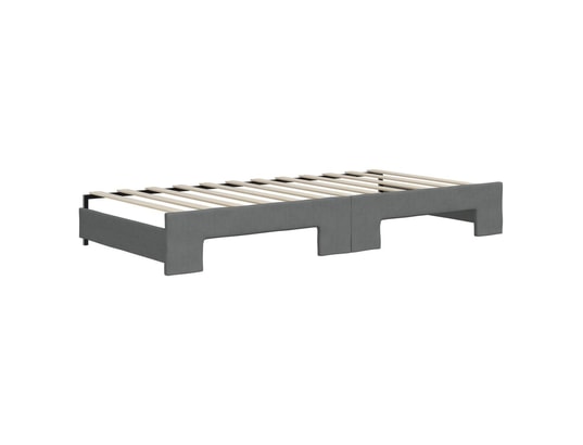 VIDAXL - Lit de jour avec lit gigogne gris foncé 90x200 cm tissu