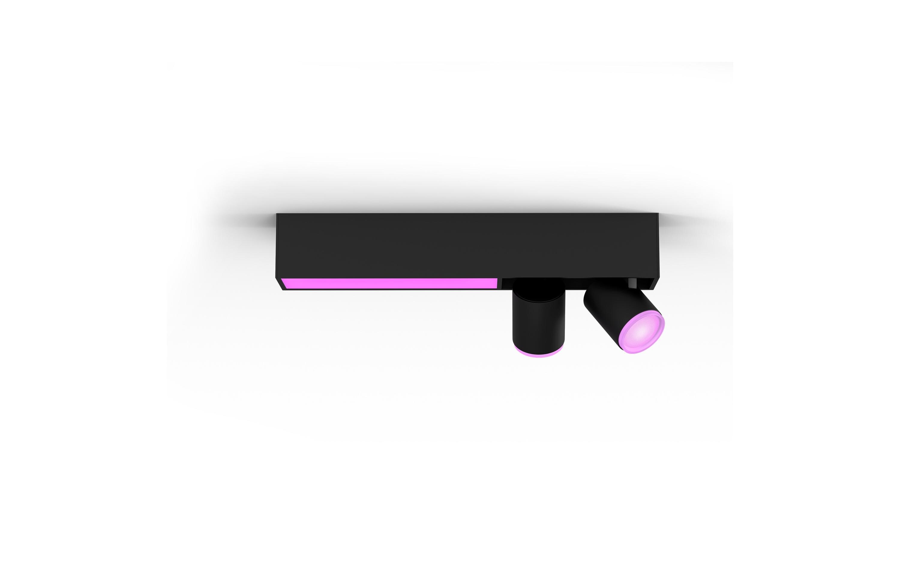 White & Color Ambiance Centris 2-Deckenspot Schwarz<br>Smarte Beleuchtung für jeden Raum