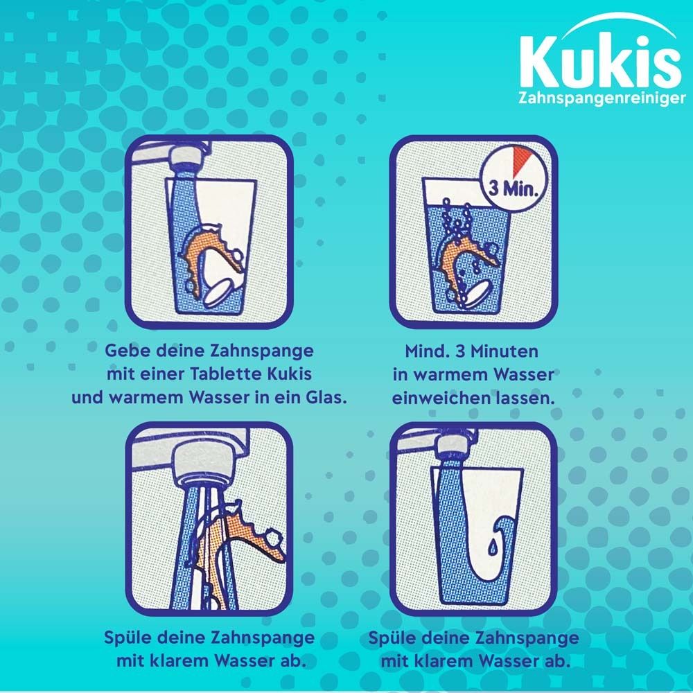 KUKIS Zahnspangenreiniger Tabs