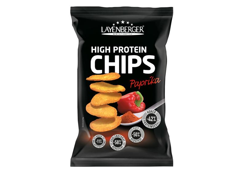 Layenberger Chips High-Protein Paprika 75 g Protein-Chips mit Paprikageschmack