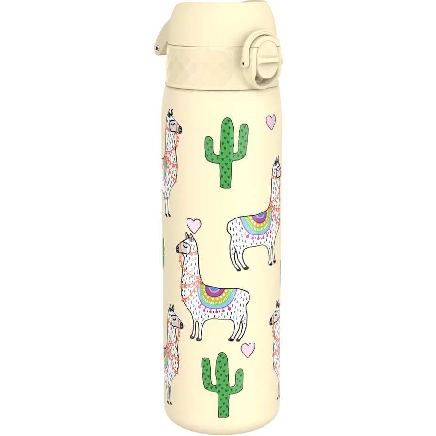 ion8 Trinkflasche auslaufsicher Edelstahl 600 ml Lama  rose