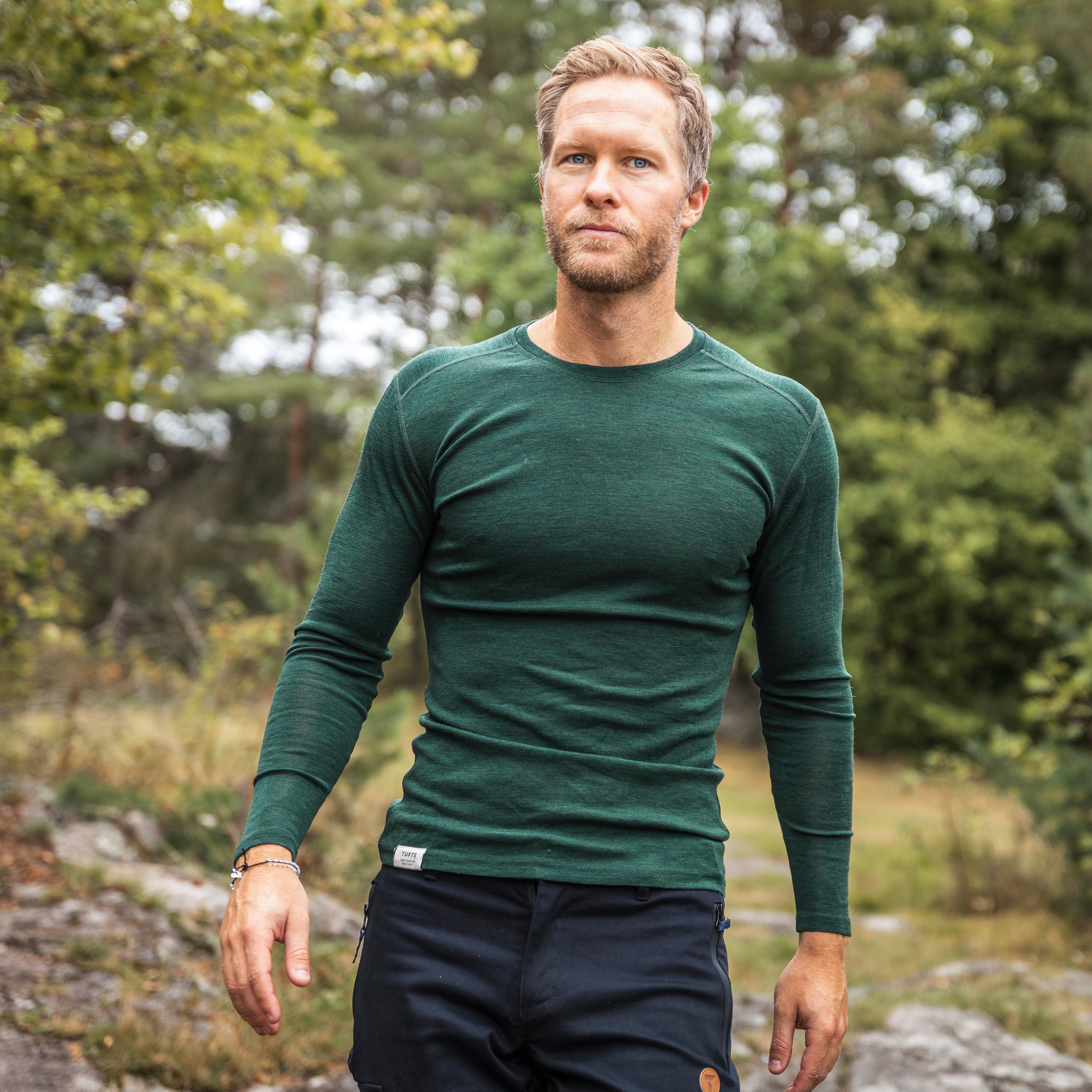 Tufte Mens Frost Long Sleeve<br>100 % myk merinoull
