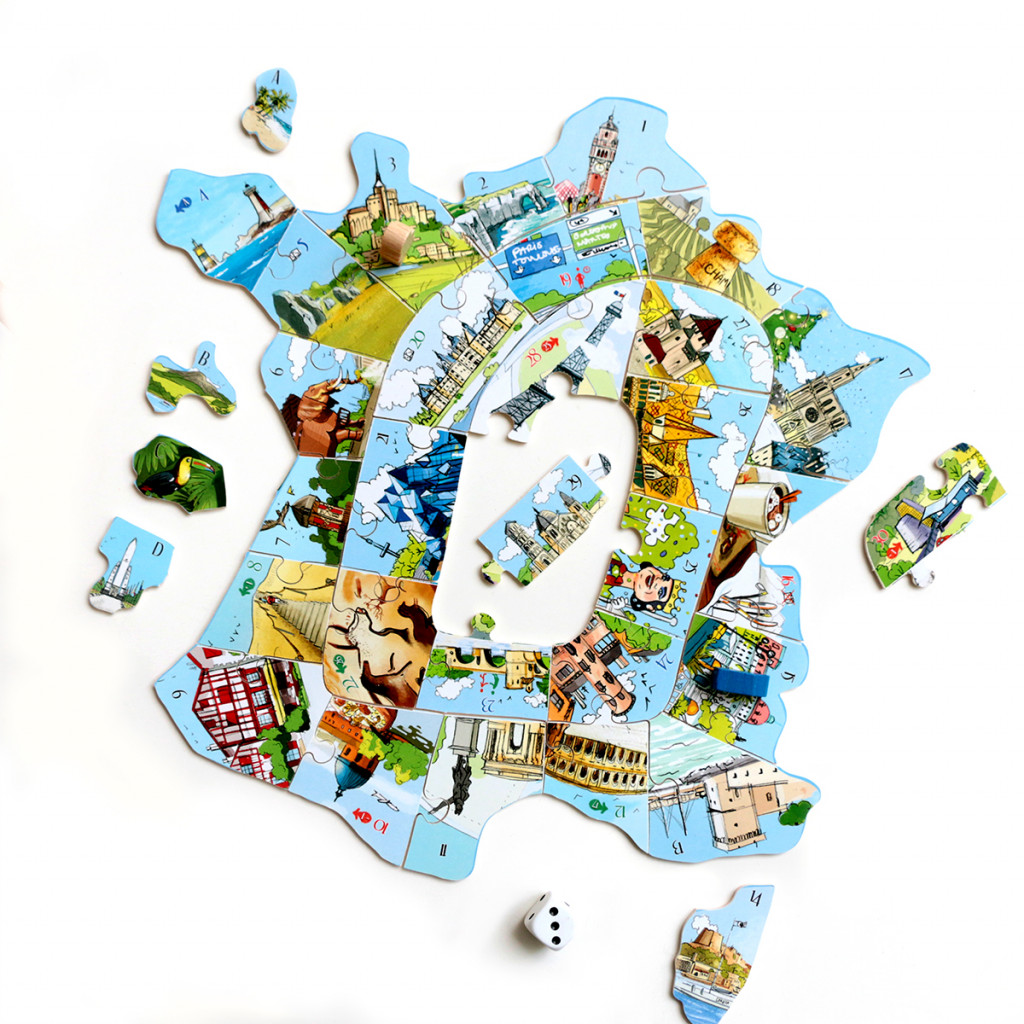Puzzle Jeu - France Escapade - 36 Pièces