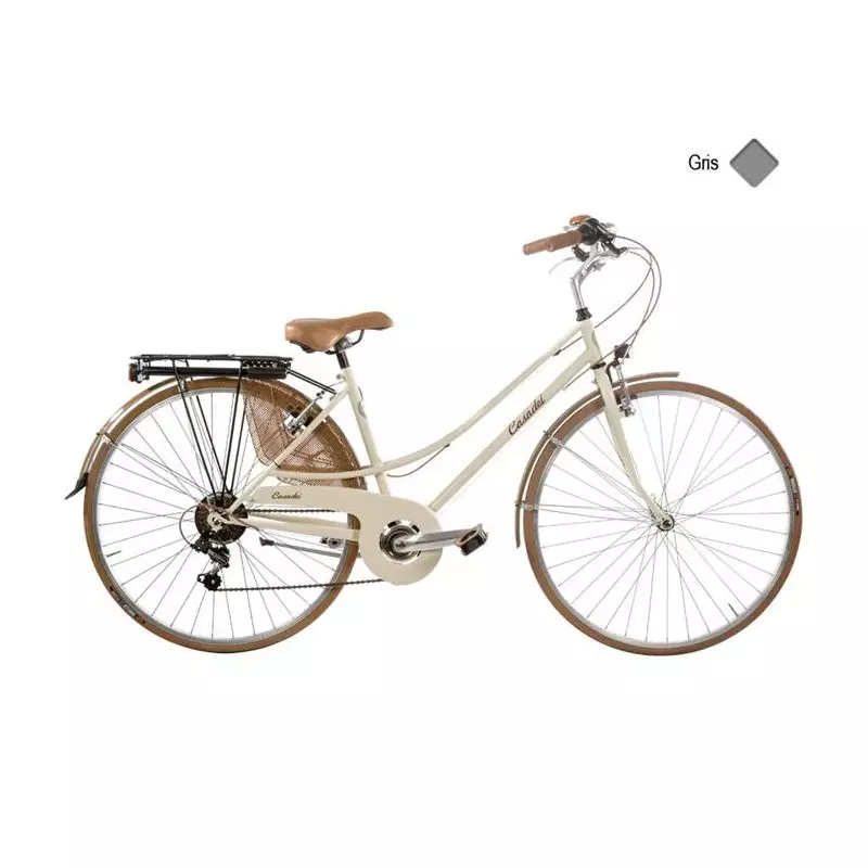 Vélo CASADEI sport rondine 28 femme 6v h44 Gris