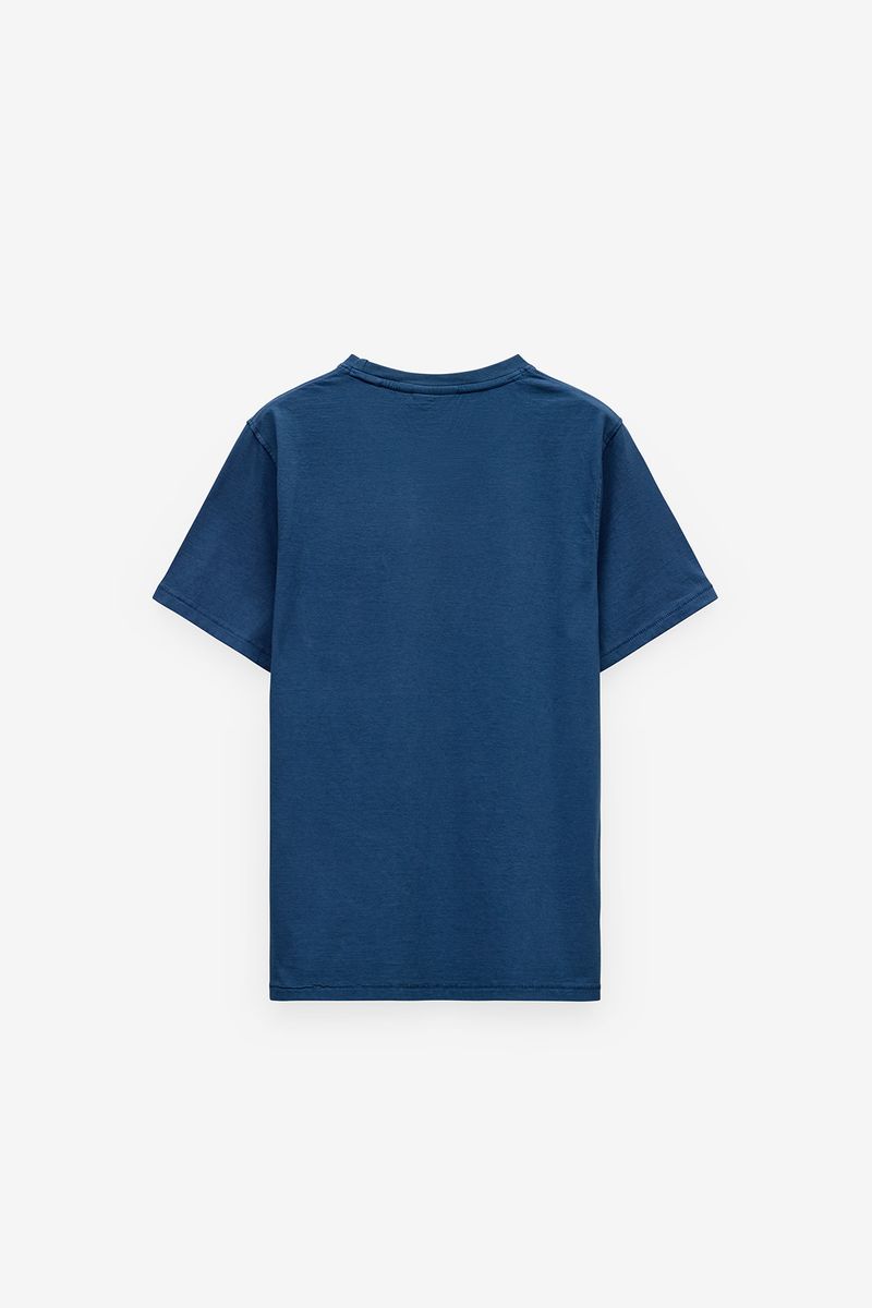 T SHIRT COM BOLSO E PIPING