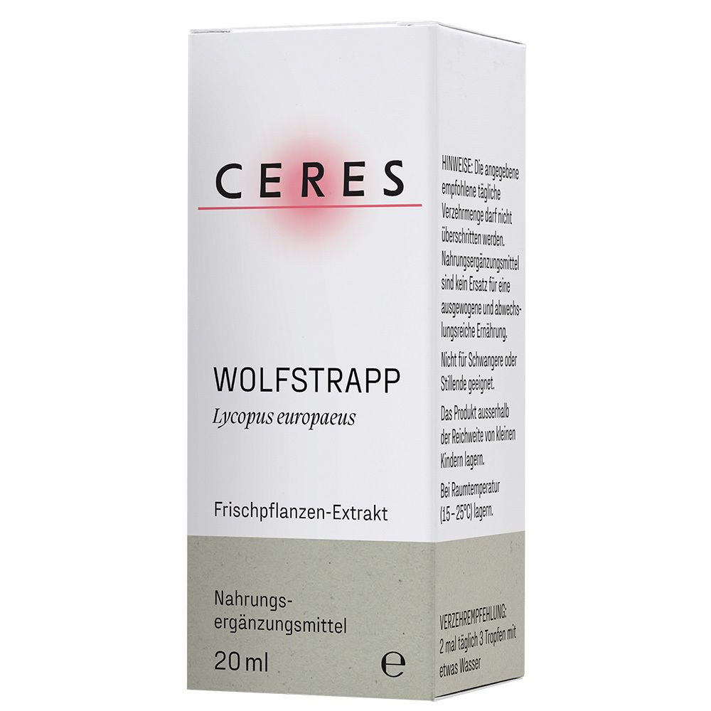 CERES Wolfstrapp Lycopus europaeus Extrakt Tropfen