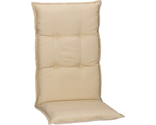 Kussen voor hoge rugleuning, 118 x 46 cm, katoenmix, beige, natuurlijke afwerking