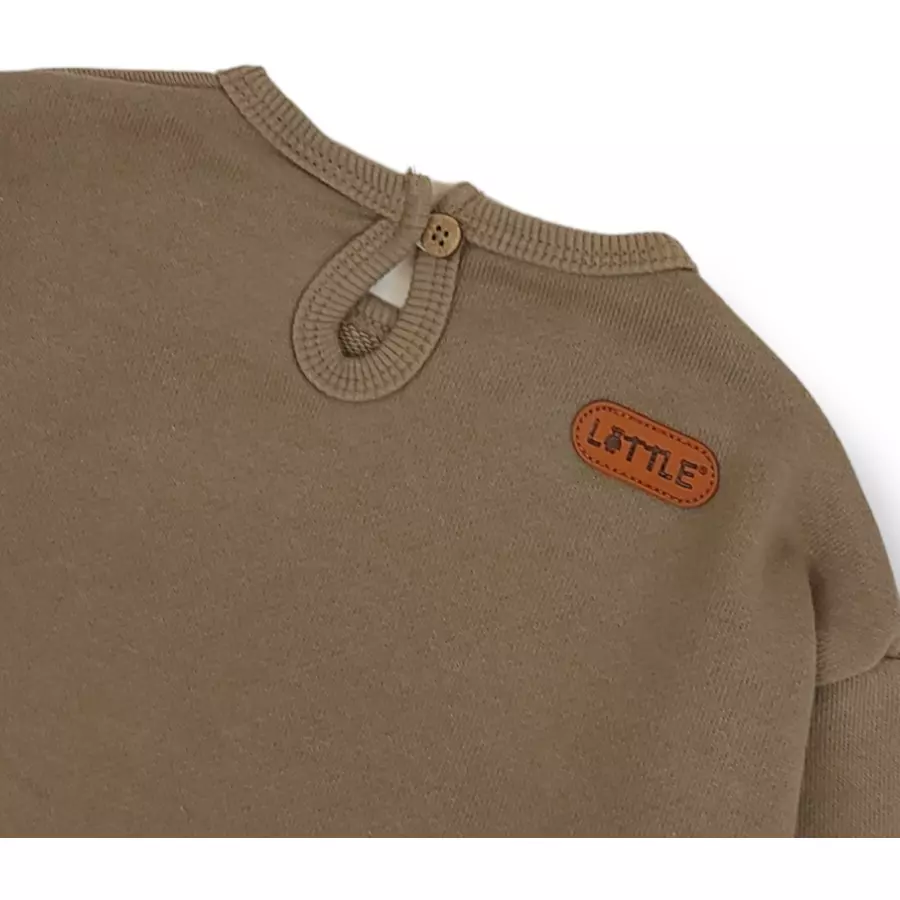 LITTLE Sweatshirt Dream Big khaki
