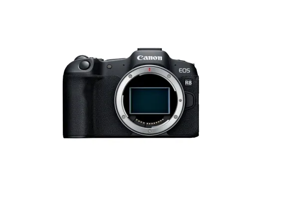 Canon EOS R8 - Digitalkamera - spejlløst - 24.2 MP - Full Frame - 4K / 60 fps - 2x optisk zoom RF 24-50 mm F4.5-6.3 IS STM-objektiv - Wi-Fi, Bluetooth - sort