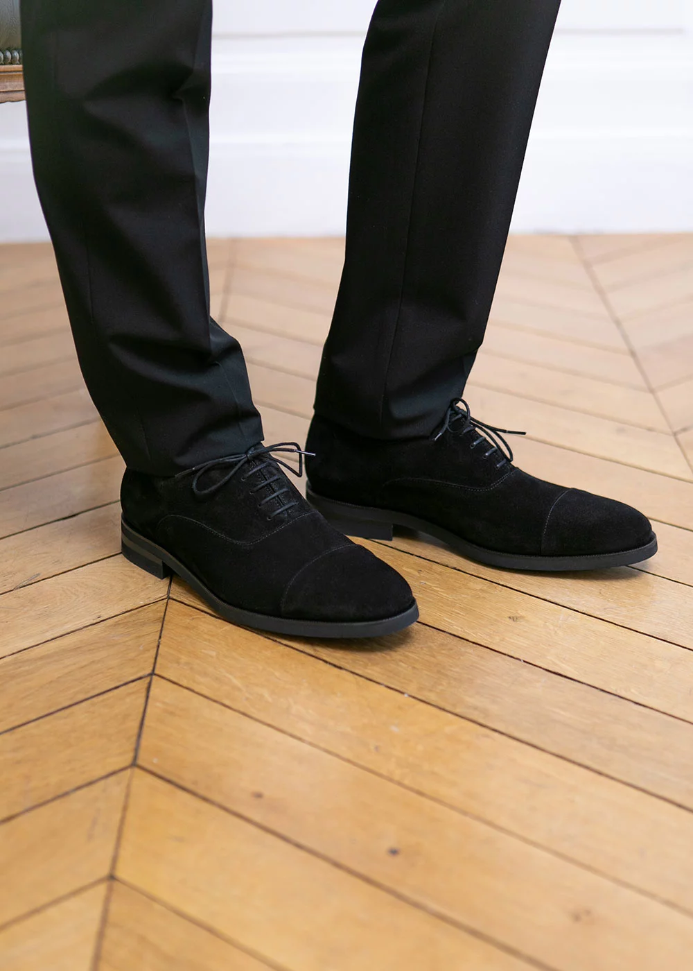 RICHELIEU PELEO VELOURS NOIR