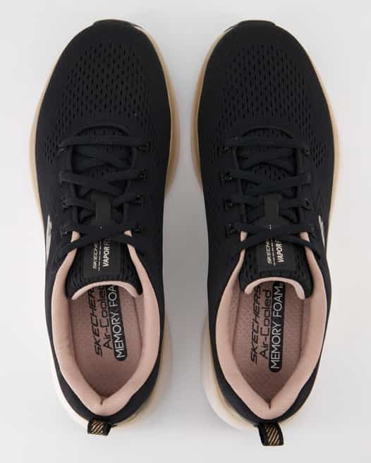 Skechers Vapor Foam-Midnight Glimmer Sneaker in Schwarz