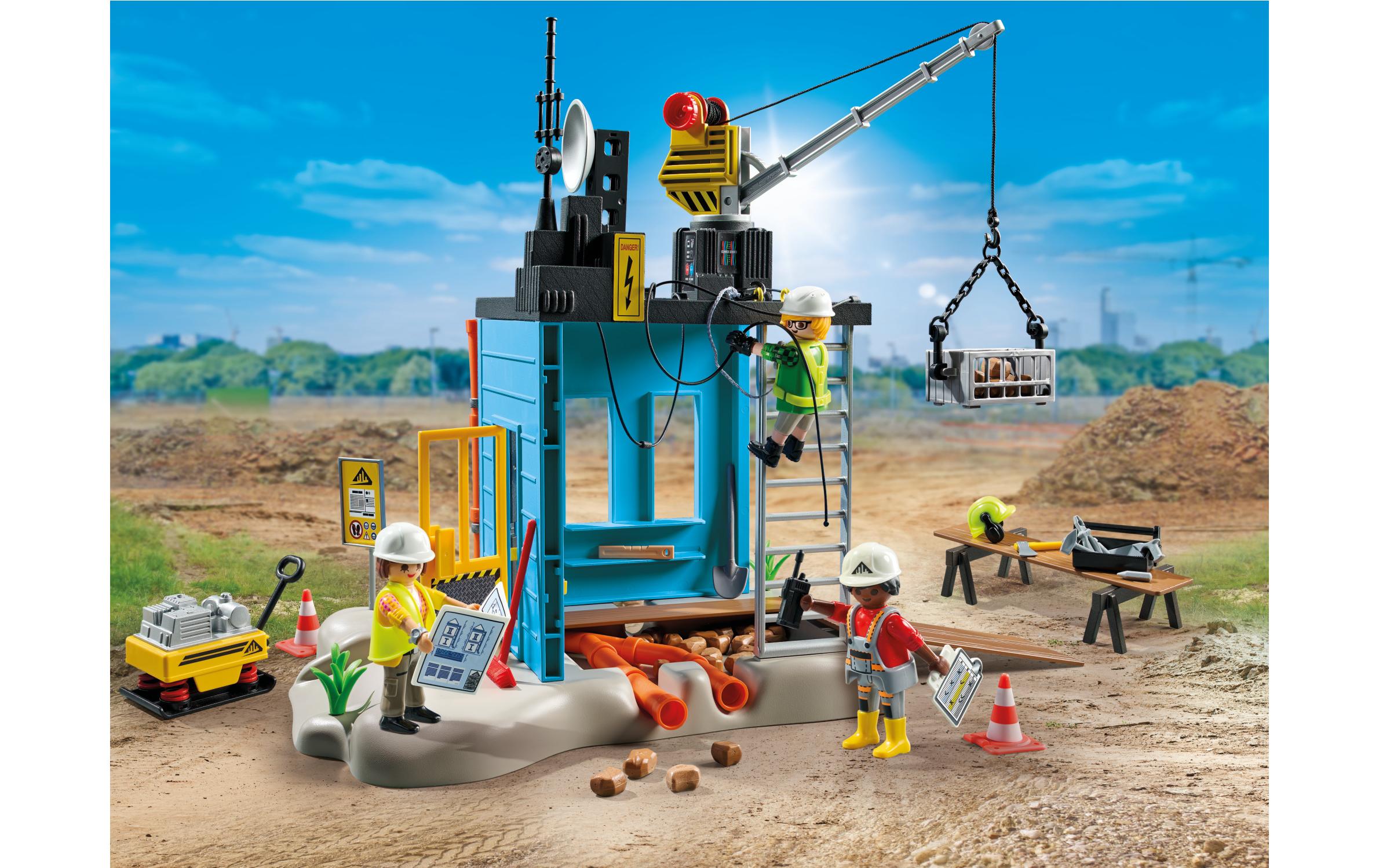Baustelle 71650Kreatives Spielset mit 138 Teilen