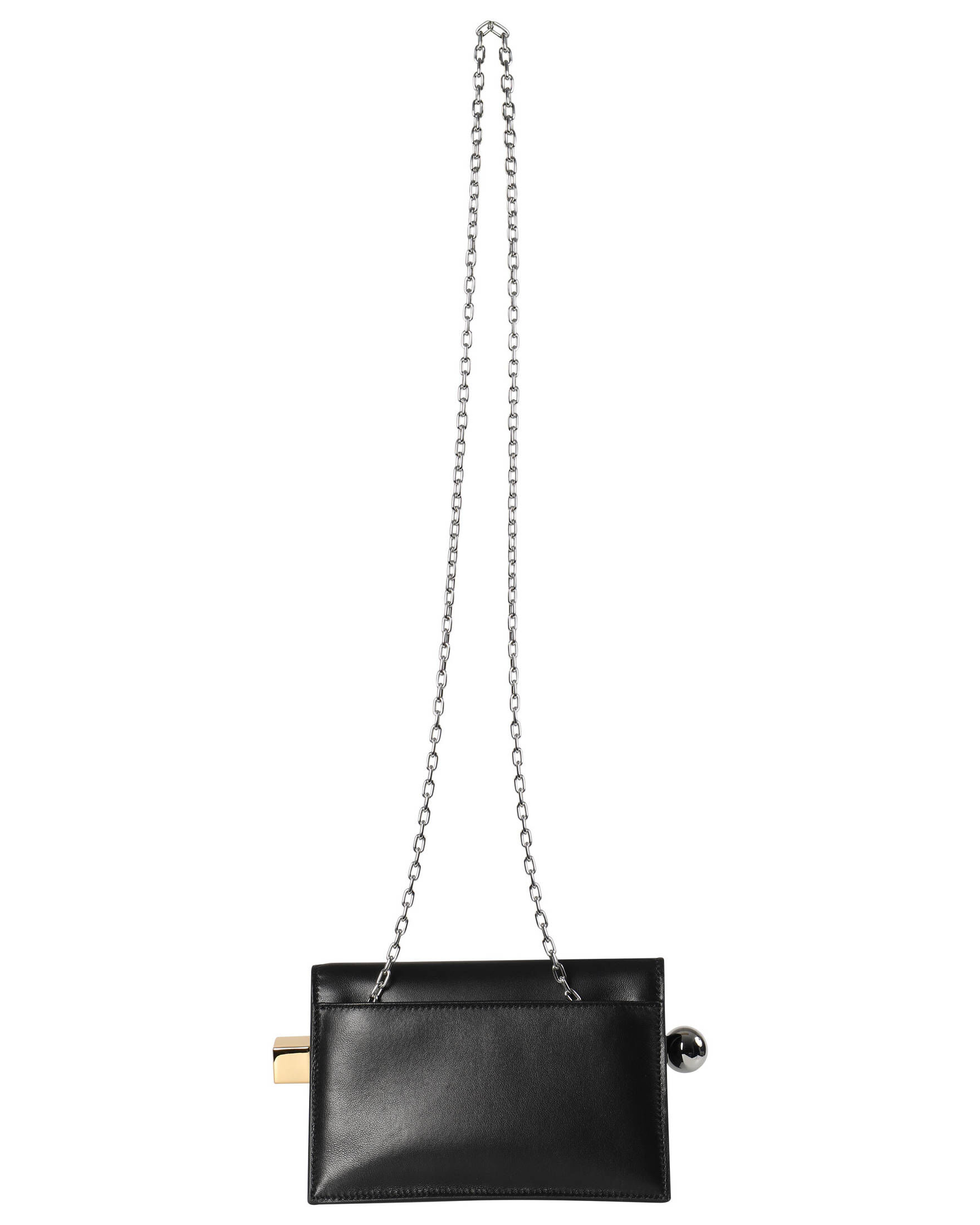 Jacquemus| Damen Clutch LA PETITE POCHETTE ROND CARRÉ aus Lammleder