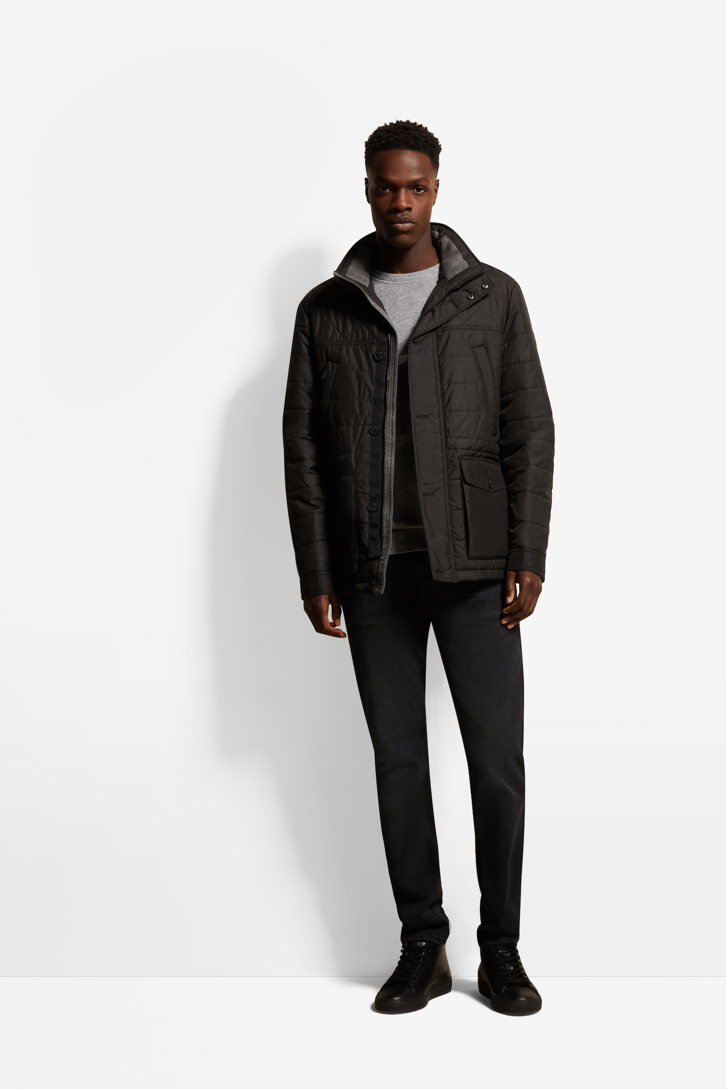 bugatti Blouson ohne Kapuze aus besonders leichtem Material
