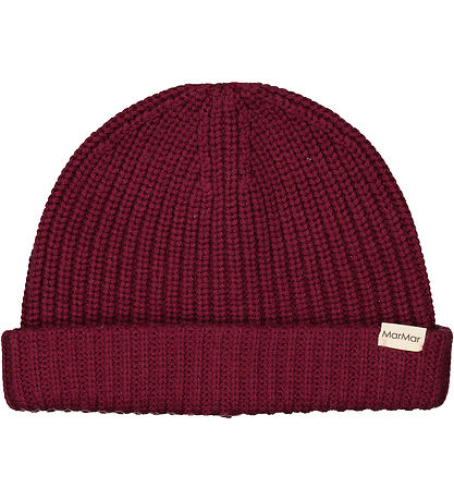 MarMar Mütze - Strick - Atlas - Deep Ruby