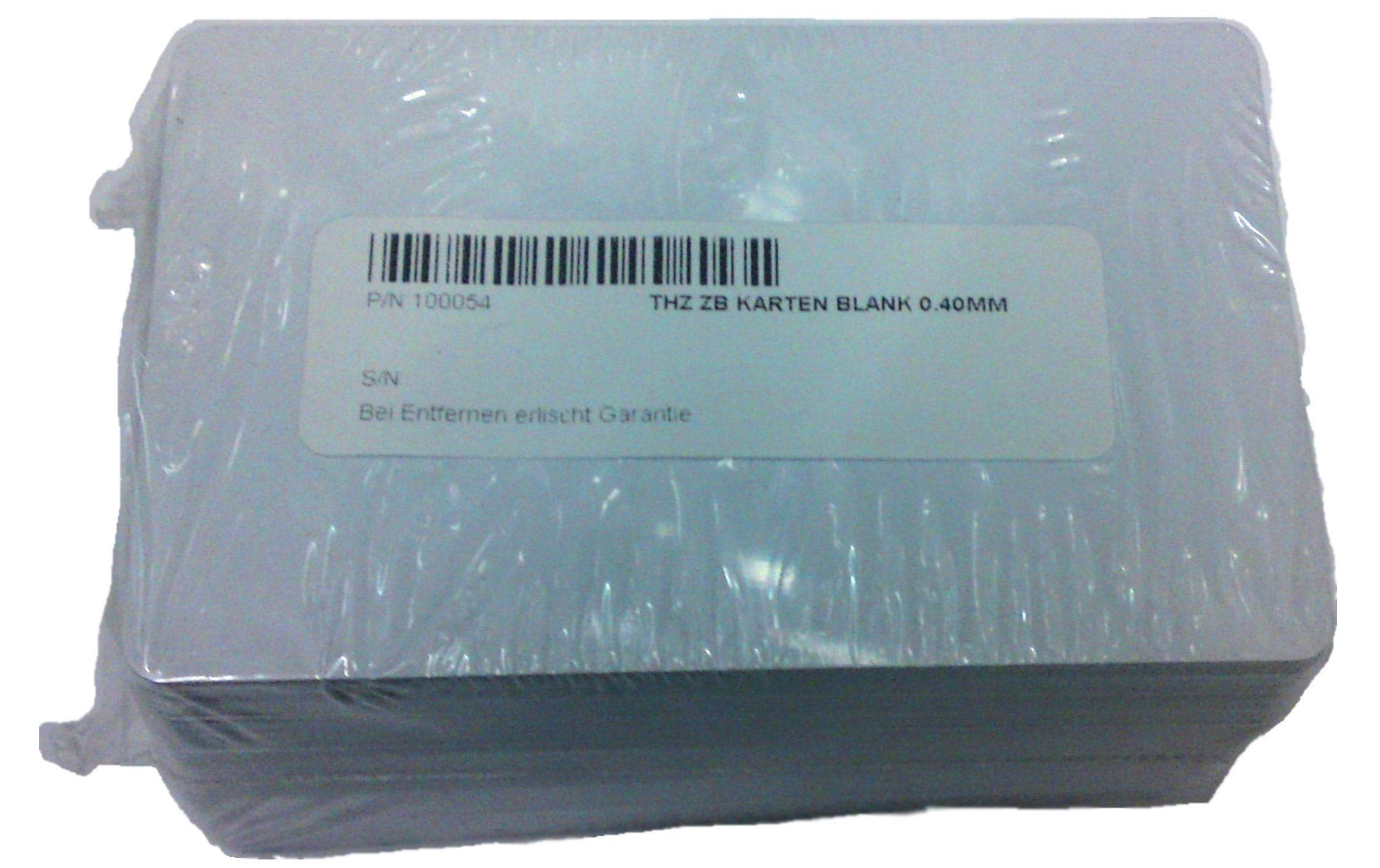 Karte(n) 0.40 mm 100 Stück100 Stück, blank, 0,40 mm