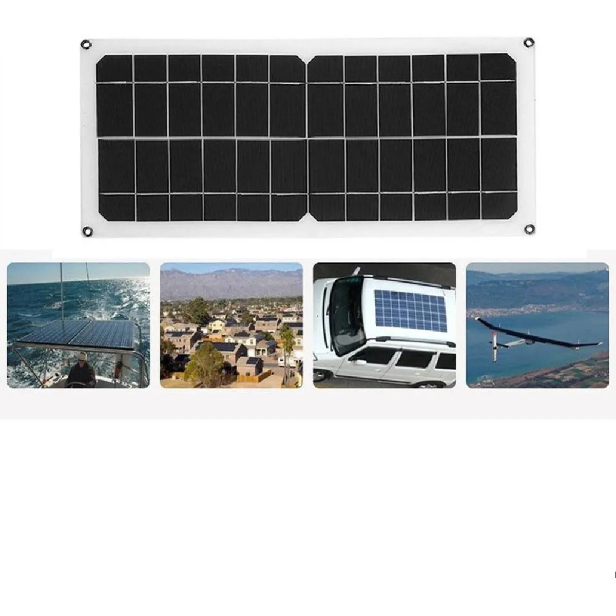 Justgreenbox Kit Chargeur USB Panneau Solaire 120W