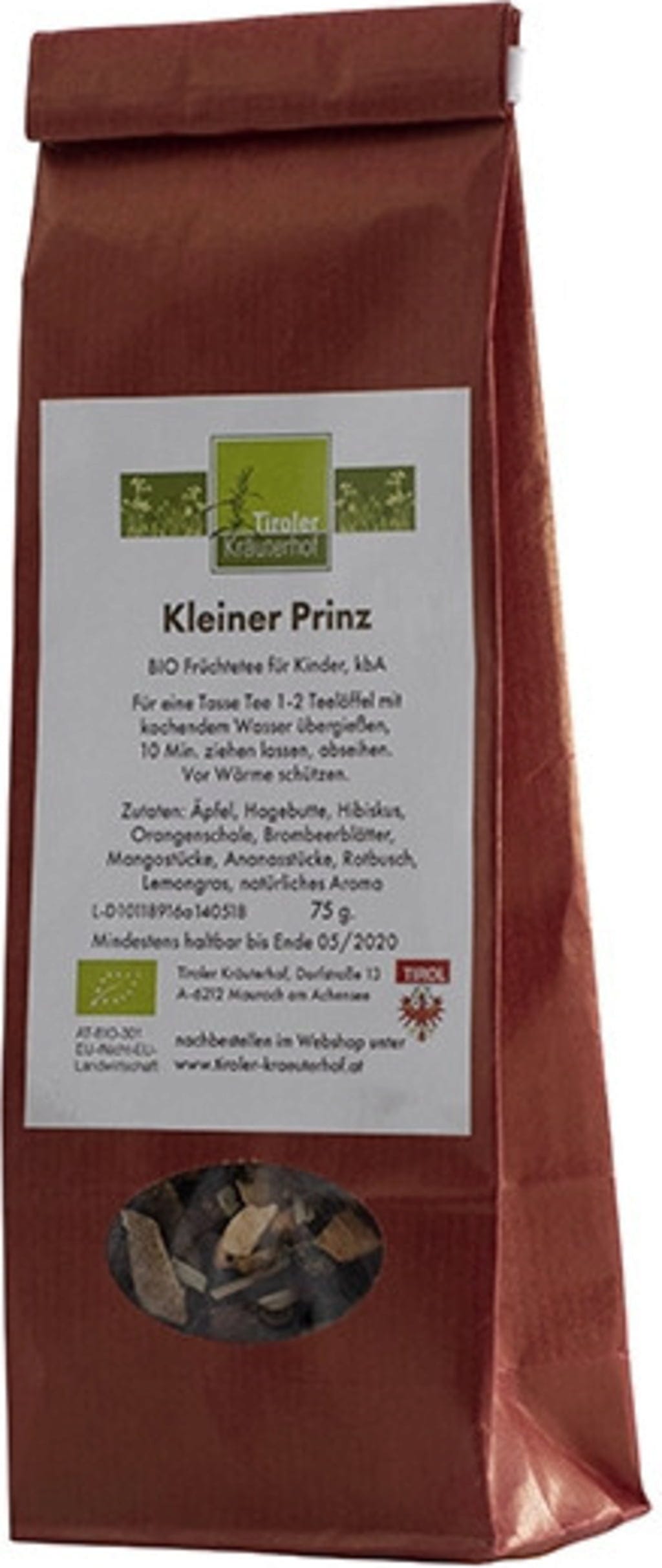 Tiroler Kräuterhof  Bio Früchtetee Kleiner Prinz, 100 g