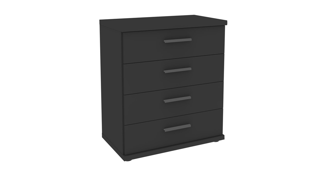 Commode Chateau met 4 laden grafiet