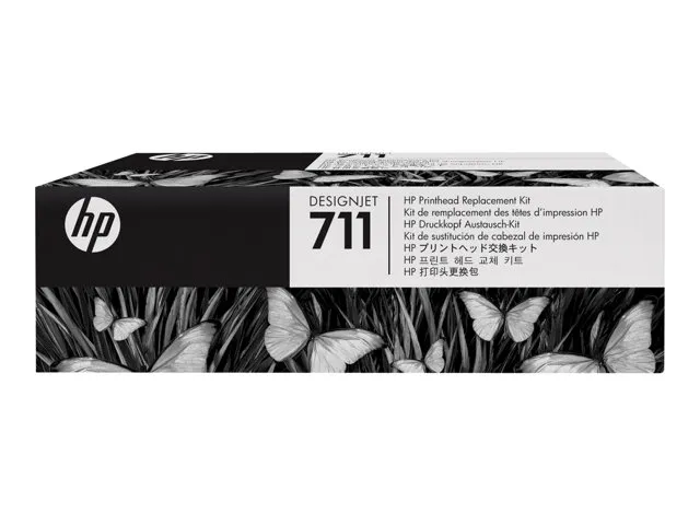 HP 711 - Sort, gul, cyan, magenta - printhoved - for DesignJet T100, T120, T120 ePrinter, T125, T130, T520, T520 ePrinter, T525, T530