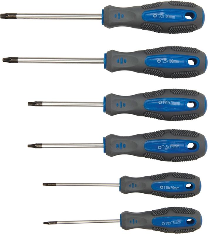 Silverline - Schroevendraaier Set - 100 Delig - Chroom-Vanadium - Soft-Grip