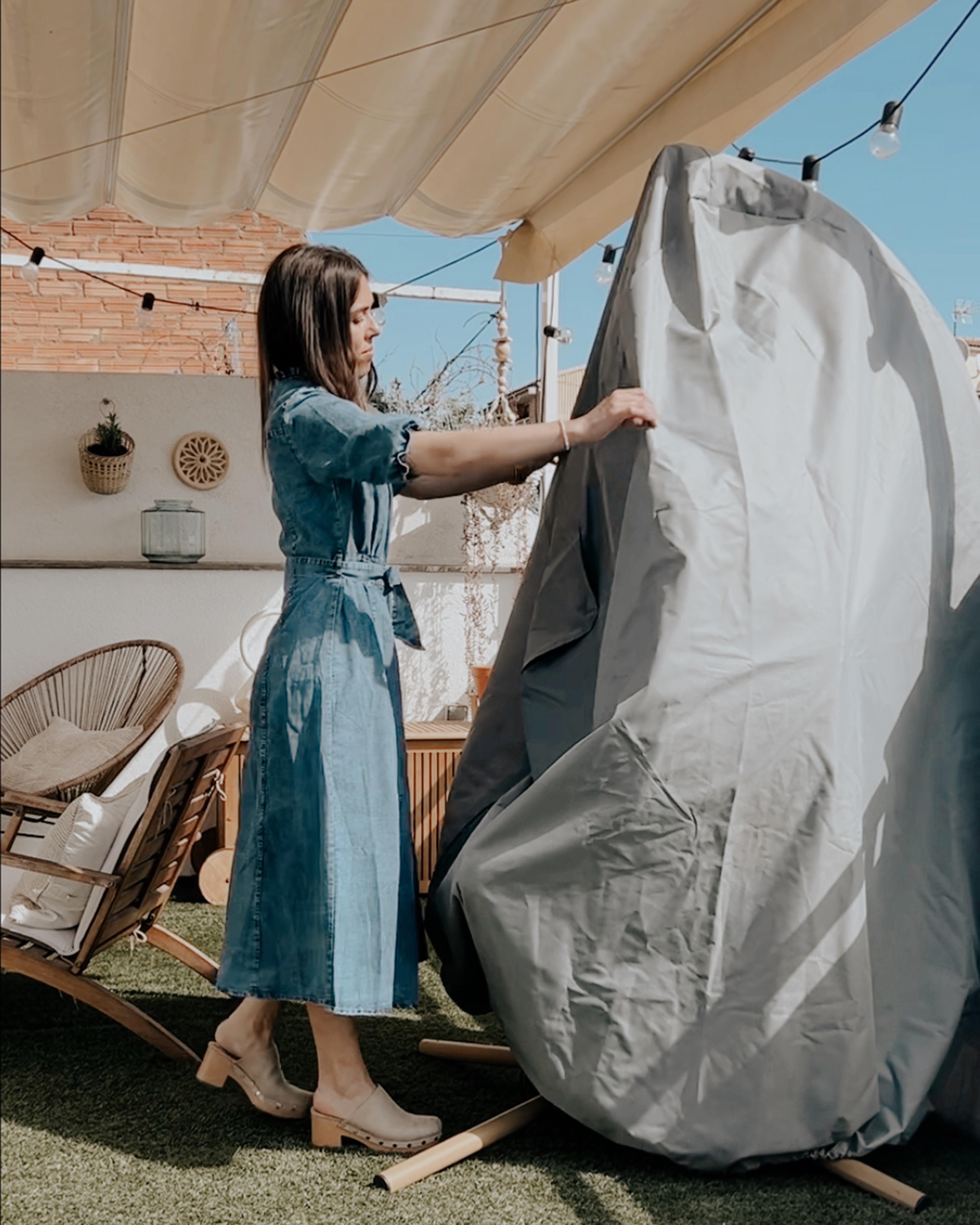 Regenhoes CHUVA 200 cm 120 cm 120 cm Grijs