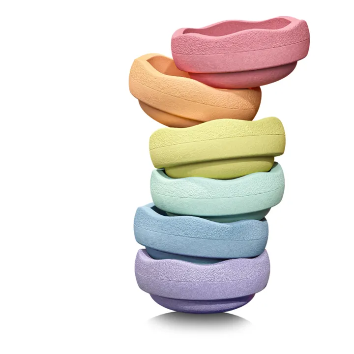 Stapelstein Original rainbow | Pastel