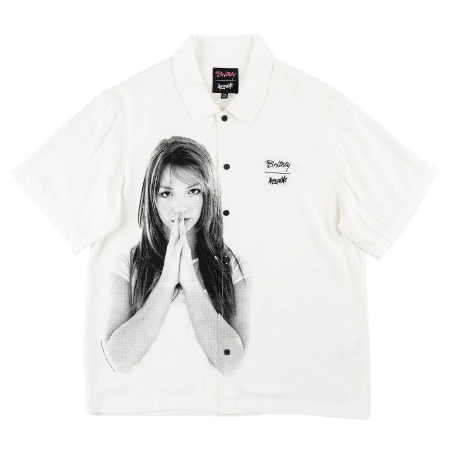 Welcome Skateboards Rayon Photo Shirt White