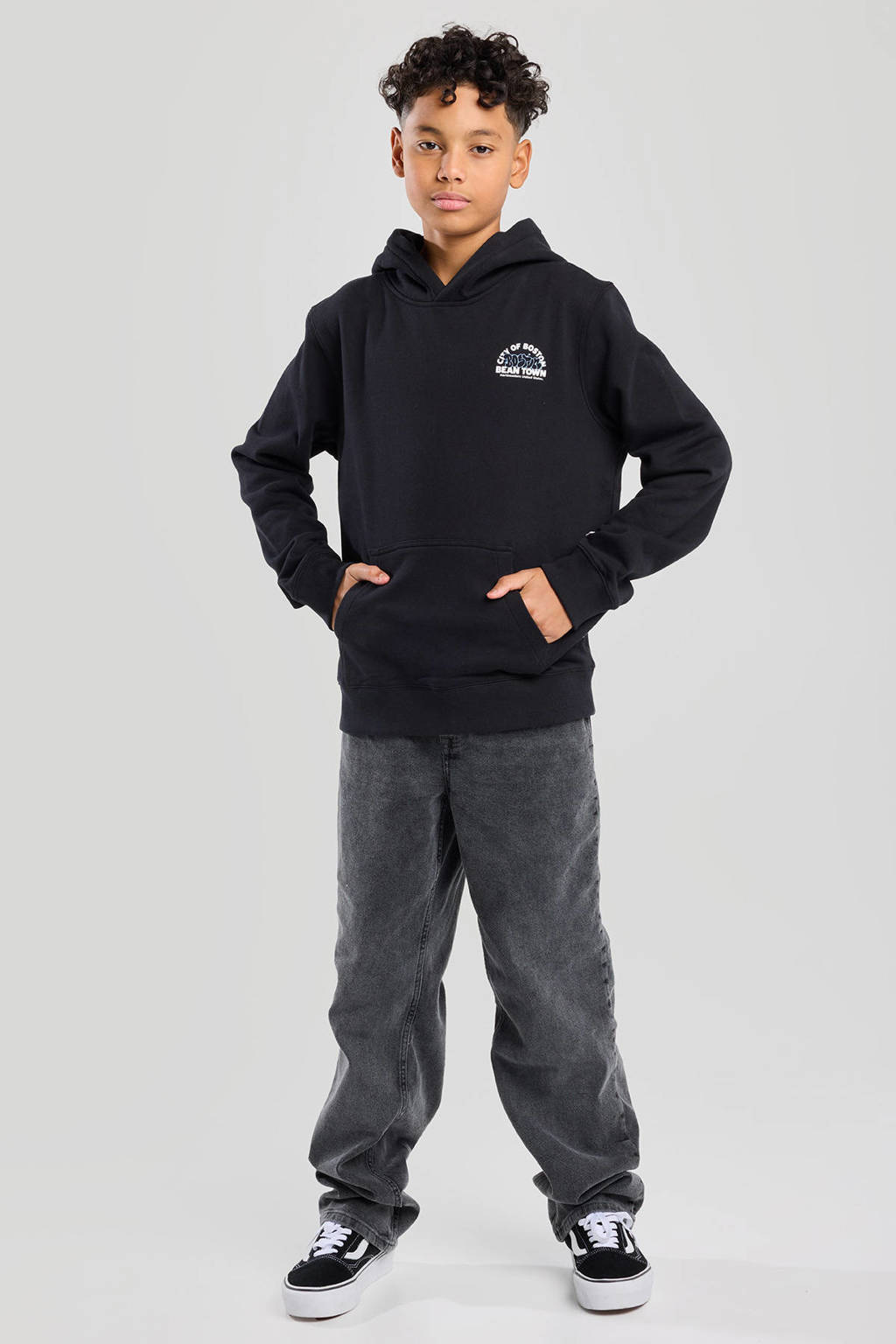 America Today hoodie zwart