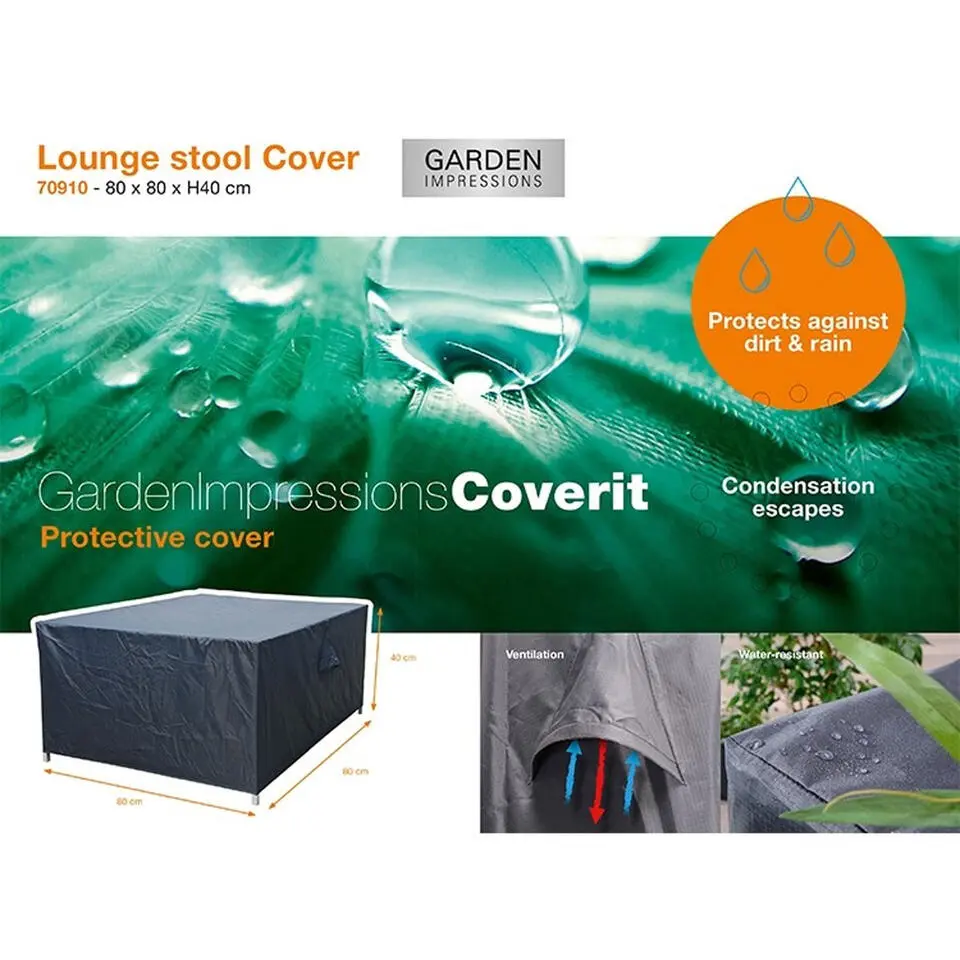 Garden Impressions Beschermhoes hocker 77x77xH40 cm