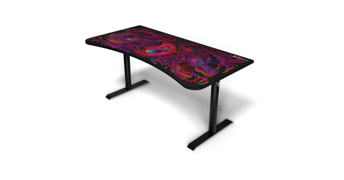 ArozziArena Gaming Desk - Crawling Chaos  (Zwart/donkerrood)
