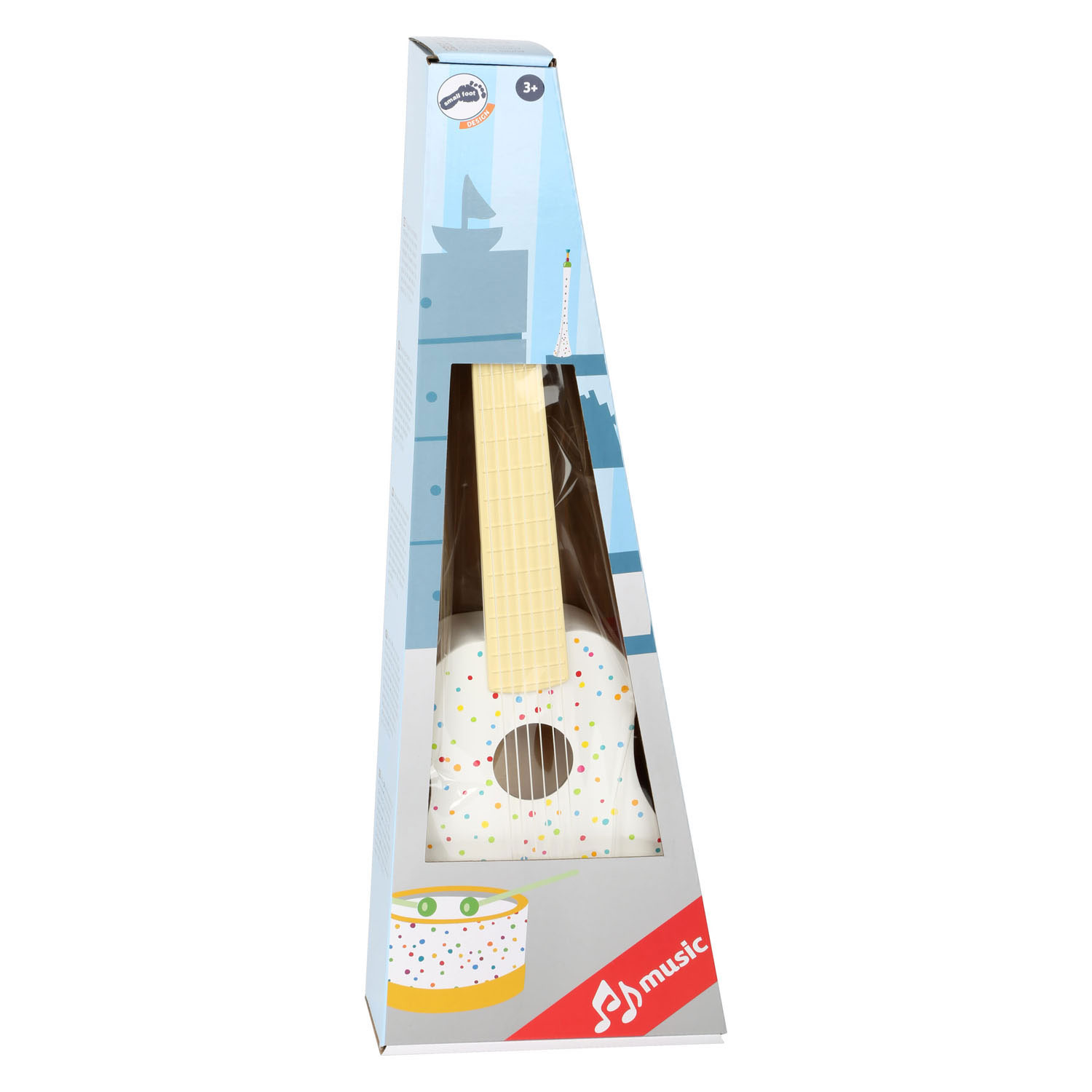 Small Foot - Houten Gitaar met Stippen, 53cm