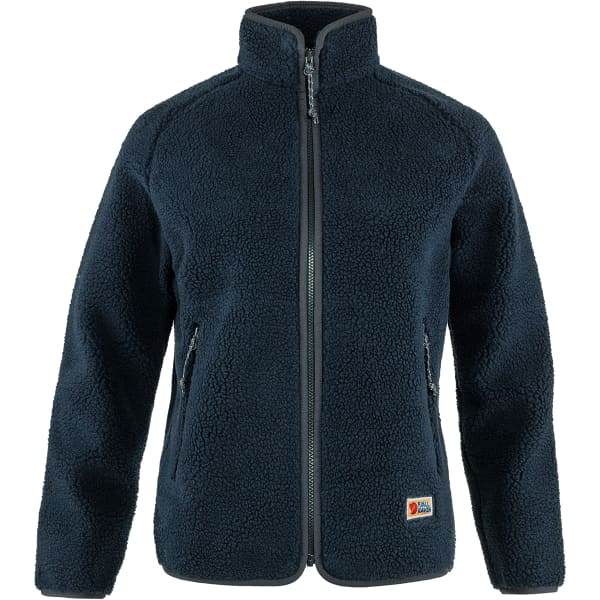 Veste polaire randonnée FJALLRAVEN VARDAG PILE FLEECE W NAVY