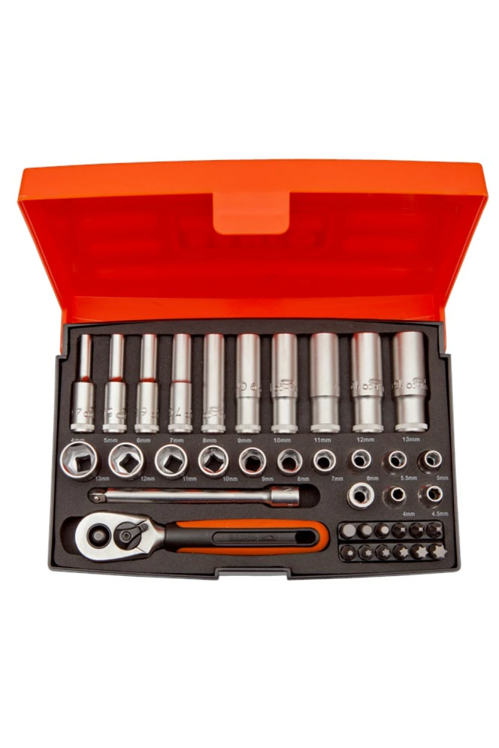 Bahco SL25L 37-delige Doppenset - 1/4