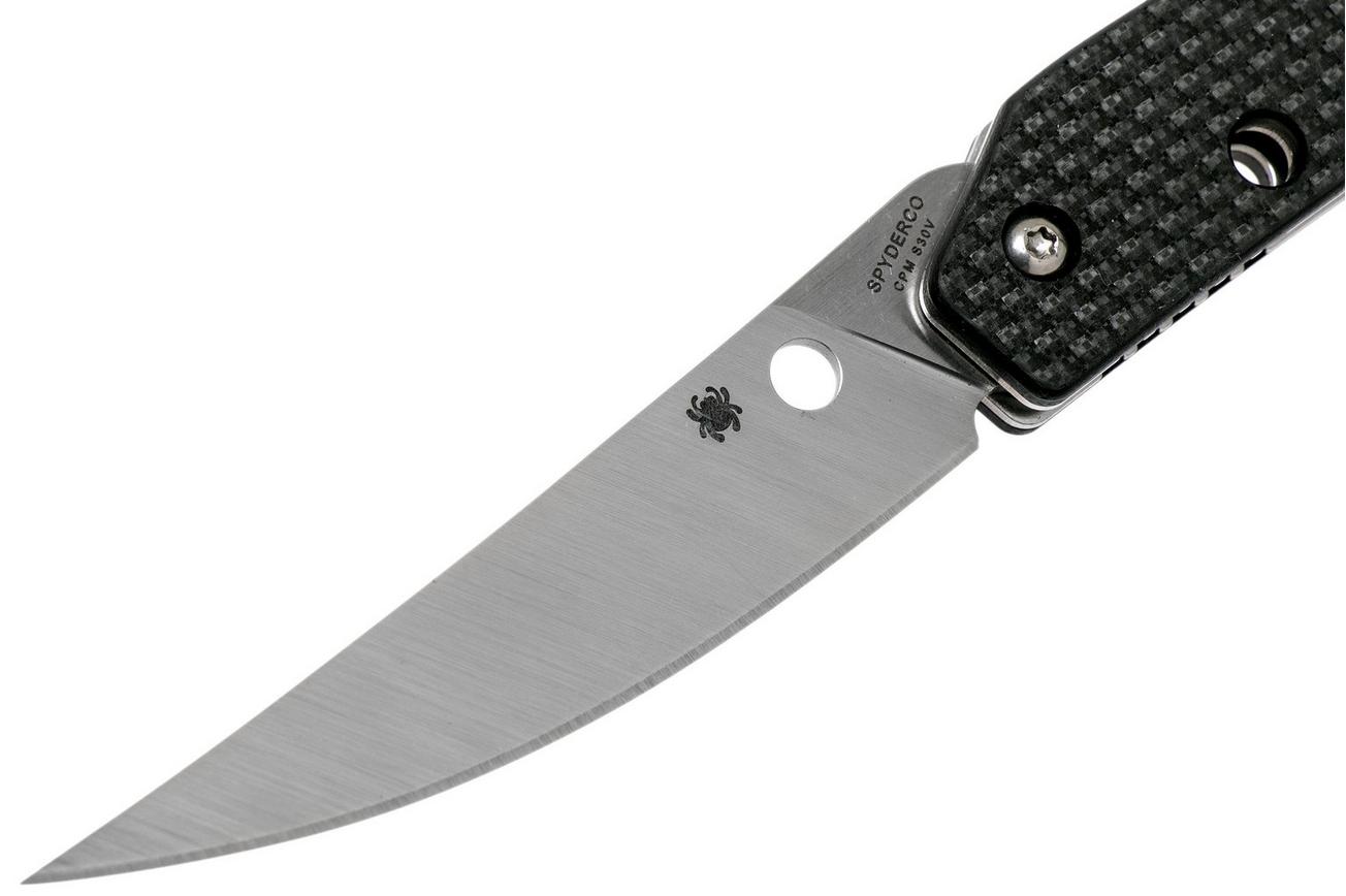 Spyderco Ikuchi C242CFP zakmes, Paul Alexander design CQI Version