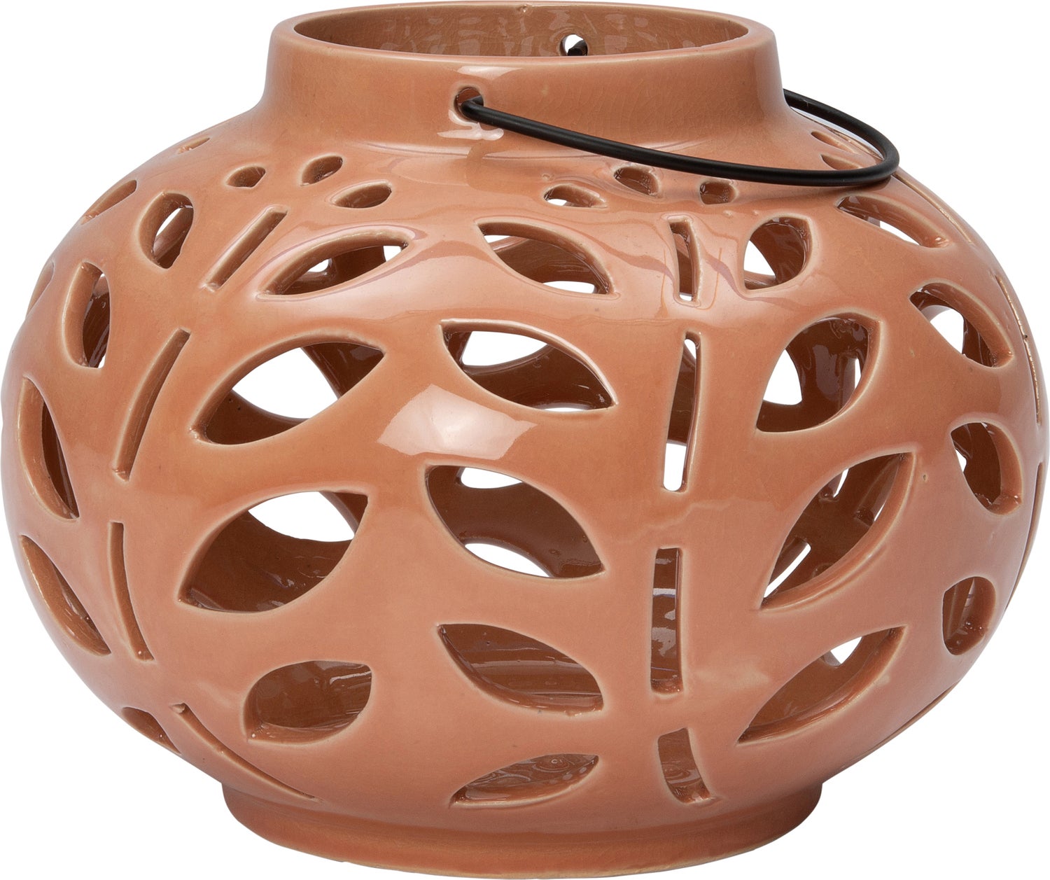 Intratuin windlicht terracotta 26 x 26 x 20 cm