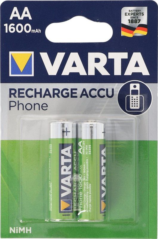 VARTA T399 - AA Batterij - 1600 mAh - NiMH - Set van 2 Stuks