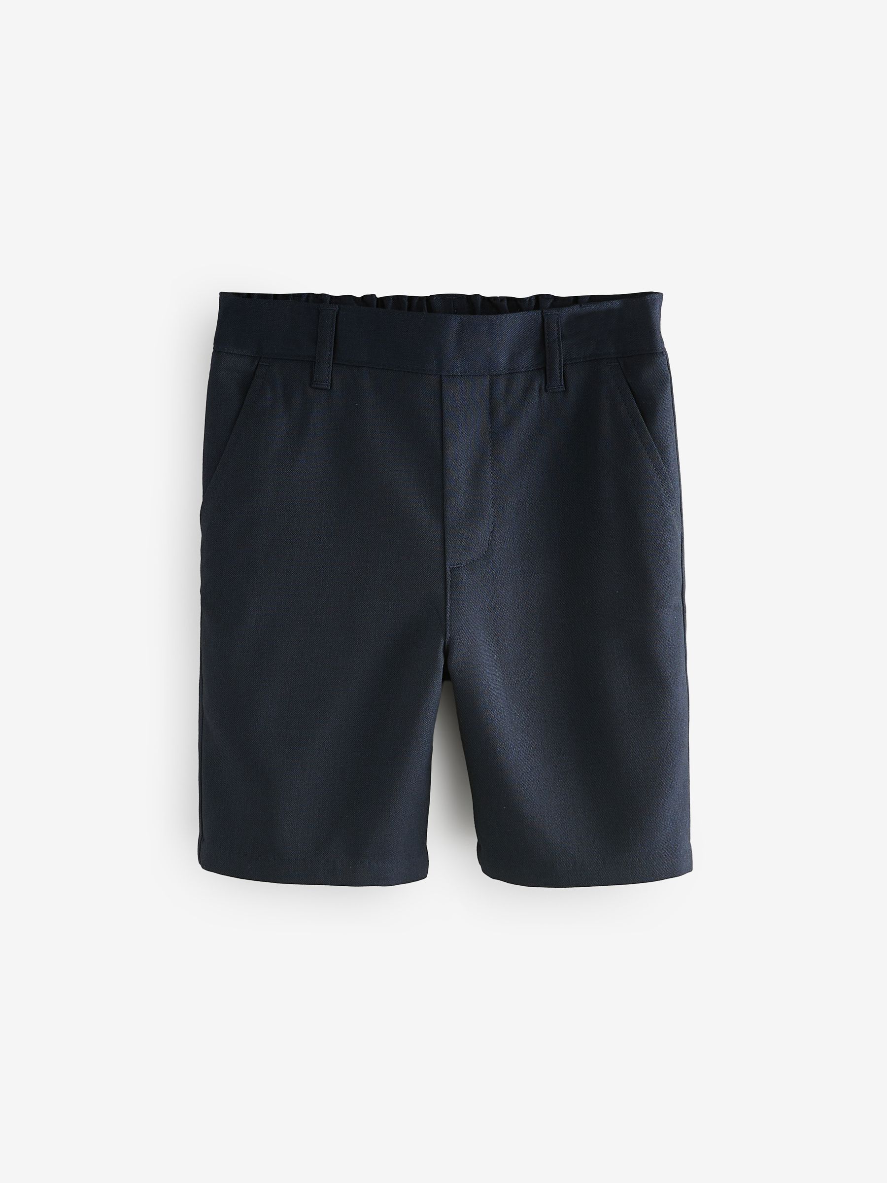 Marineblauw - Clarks set van 2 regular schoolshorts met aantrekkoord voor jongens